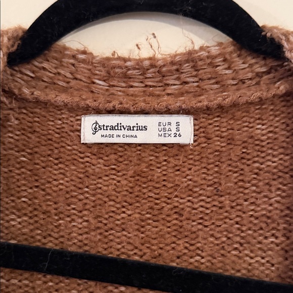 ASOS Caramel Chunky Cable Knit Cardigan - Picture 2 of 2